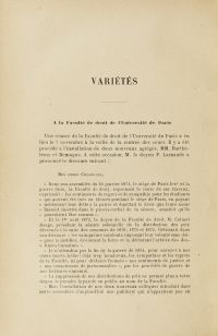 <em>Bibliothèque Cujas, cote 45.076-1914.</em></br>Digitalisiertes Dokument <a href="/de/a-la-faculte-de-droit-de-luniversite-de-paris-rede-von-ferdinand-larnaude-zur-akademischen-einweihung-1914-revue-internationale-de-lenseignement-1914/" target="blank" rel="noopener">hier einsehbar</a>.</br></br>
<strong>Diese Rede von Ferdinand Larnaude, die er am Vorabend des Beginns des akademischen Jahres 1914 vor seinen Kollegen hielt, leitete den vom Dekan der Fakultät begonnenen Kampf für das Recht ein. Der Vergleich mit den Reden von A. Croiset und E. Lavisse (die ebenfalls in dieser Galerie abgebildet sind) zeugt von dem einstimmigen Engagement aller Pariser Hochschulen.</strong>