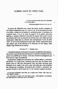 <em>Source: gallica.bnf.fr / Bibliothèque nationale de France.</em></br>Digitalized document <a href="https://gallica.bnf.fr/ark:/12148/bpt6k734932/f10.item" target="blank" rel="noopener">available here</a>.</br></br>
<strong>If some jurists like Lefort tried to demonstrate the present barbarity of the Germans, other authors used history and legal history to try to prove that the Germans had always been barbaric. Three examples are presented here through articles by Louis Le Fur, Jacques Flach and René Gonnard.</br>
Louis le Fur (1870-1943) was a specialist in international public law. In the first part of this article, he sets out to explain the Germanic doctrines relating to war and their origins, which are said to be rooted in the "barbaric and crude nature" of the Germans. He then deepens his argument in the second and third parts, which deal with the concepts of just war and its counterpart, just peace.</strong>