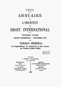 <em>Source gallica.bnf.fr / Bibliothèque nationale de France.</em></br>Digitalisiertes Dokument <a href="/de/notice-biographique-dalexandre-merignhac-annuaire-de-linstitut-de-droit-international-20e-vol-1904-2/" target="blank" rel="noopener">hier verfügbar</a>.</br>
</br>
<strong>Alexandre Mérignhac wird 1904 Mitglied des Instituts für internationales Recht.</strong>